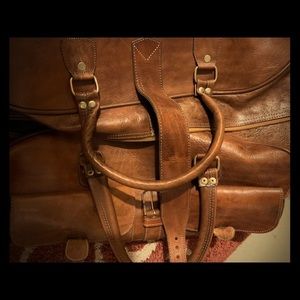 Vintage handmade leather bags. LAST one available